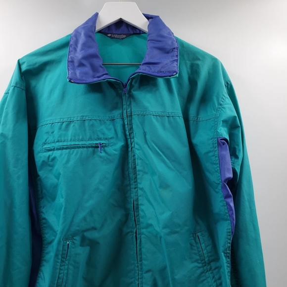 Columbia Vintage 90s Colorblock Windbreaker Jacket - Picture 3 of 9